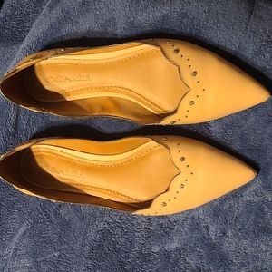 Coach Flats with Tea Rose Studs